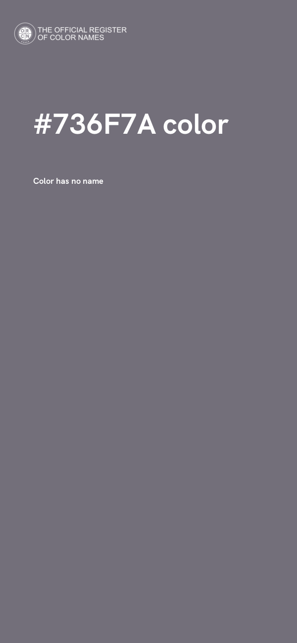 #736F7A color image