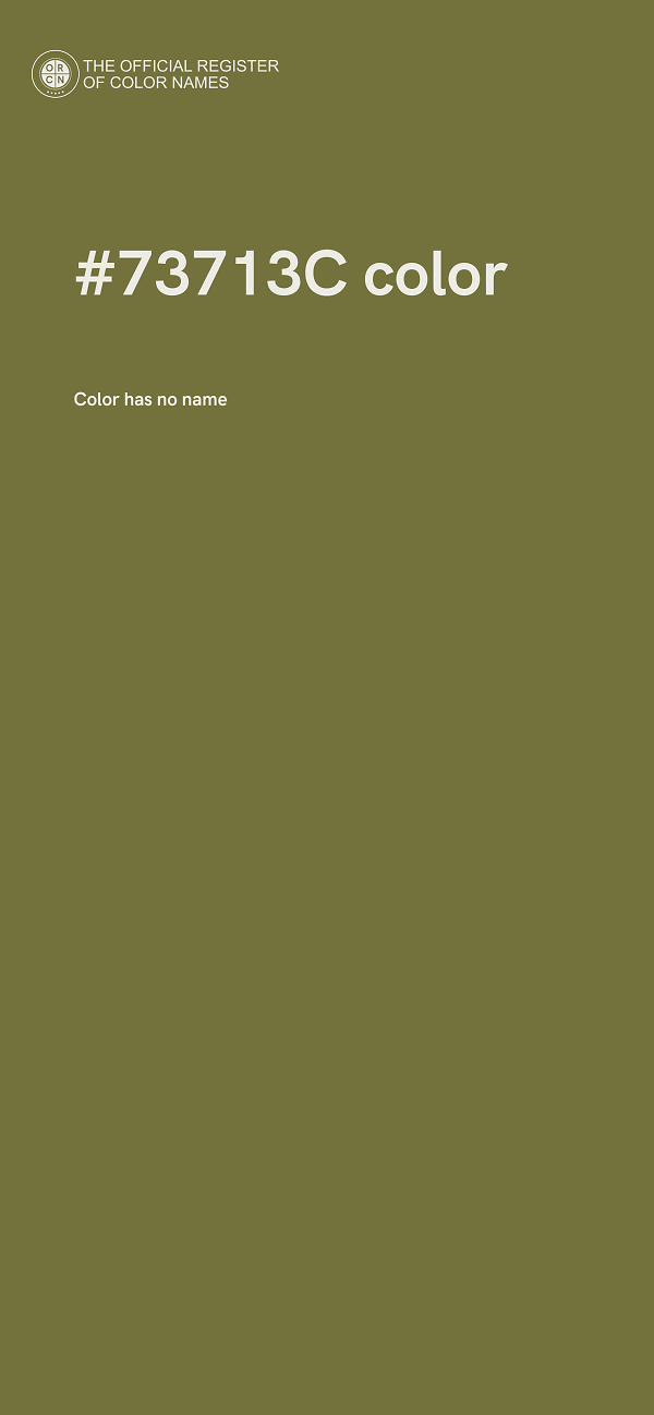 #73713C color image