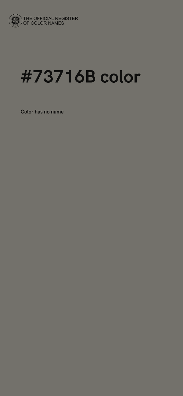 #73716B color image