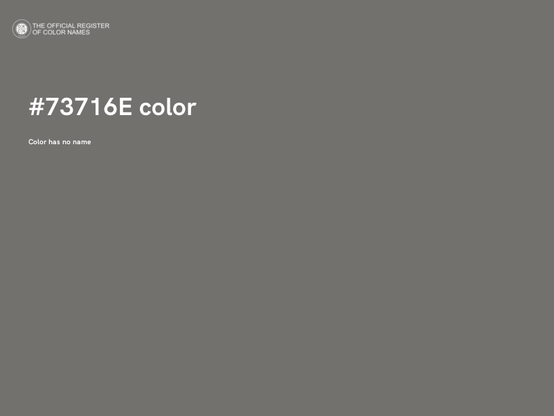 #73716E color image