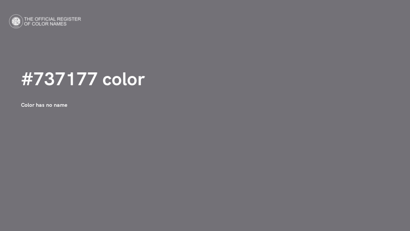 #737177 color image