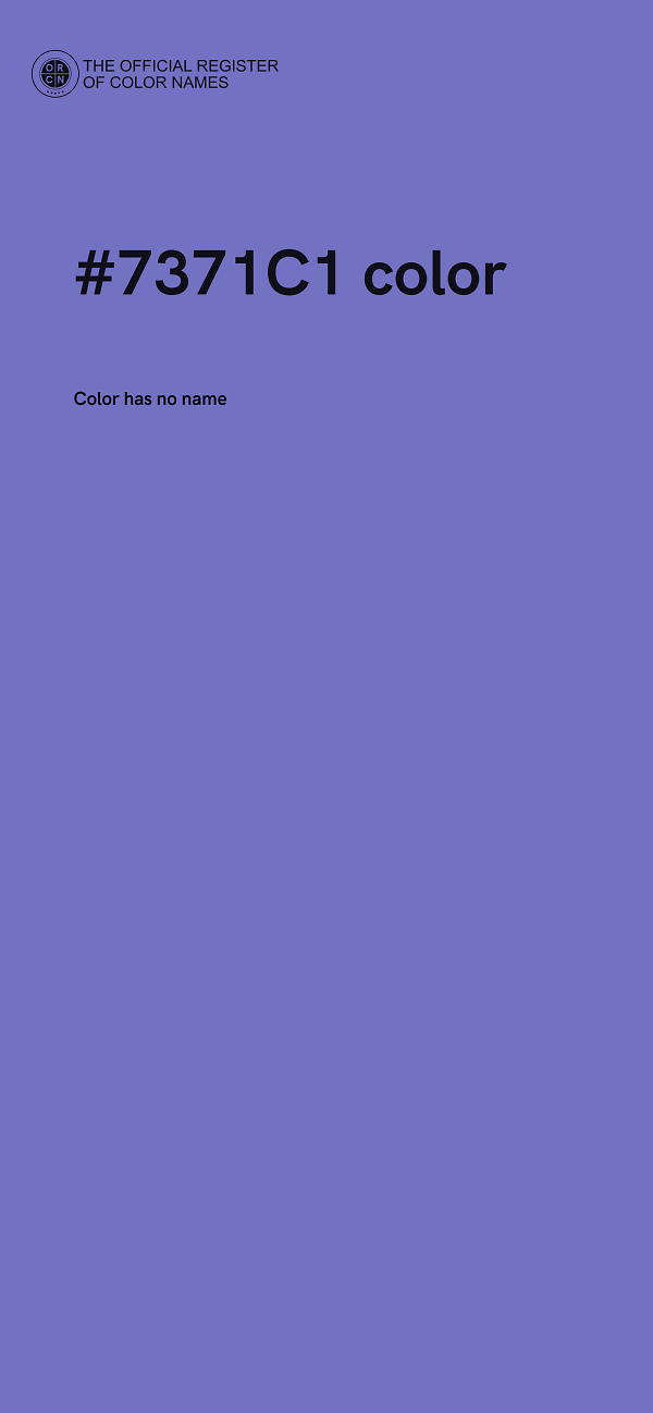 #7371C1 color image