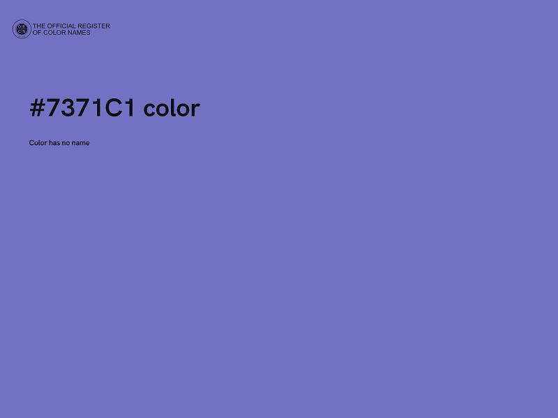 #7371C1 color image