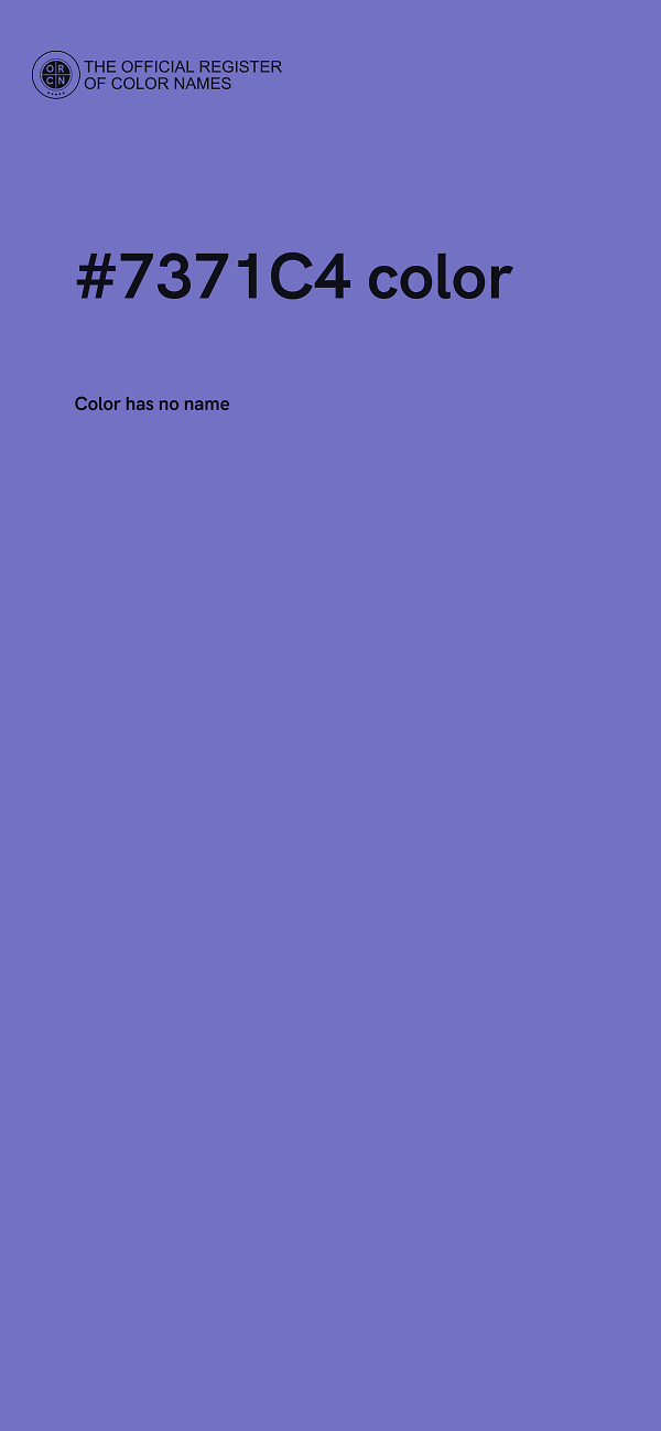 #7371C4 color image