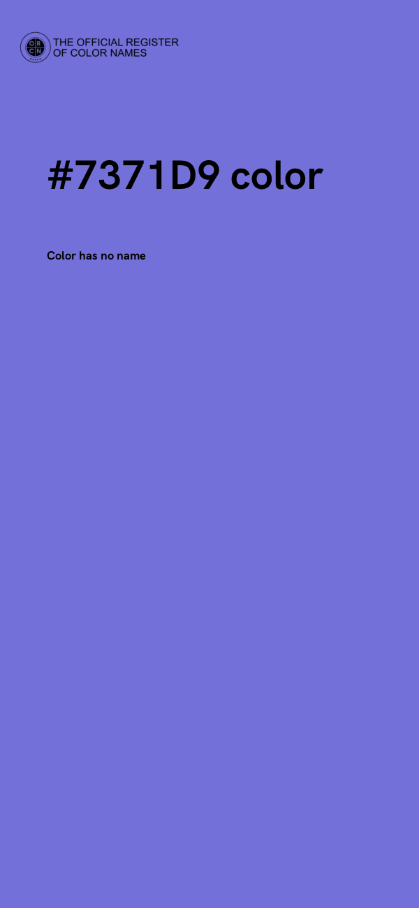 #7371D9 color image