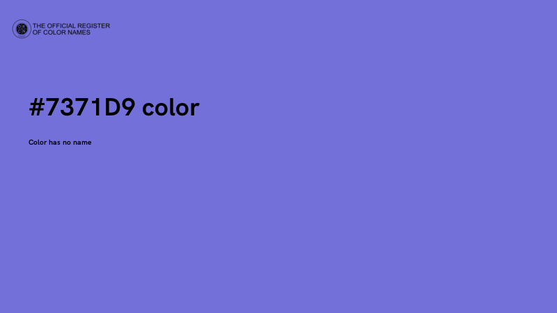 #7371D9 color image