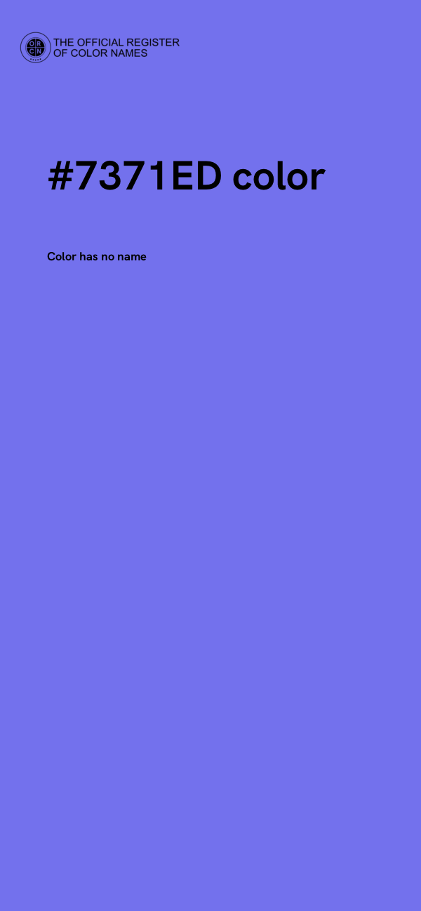 #7371ED color image