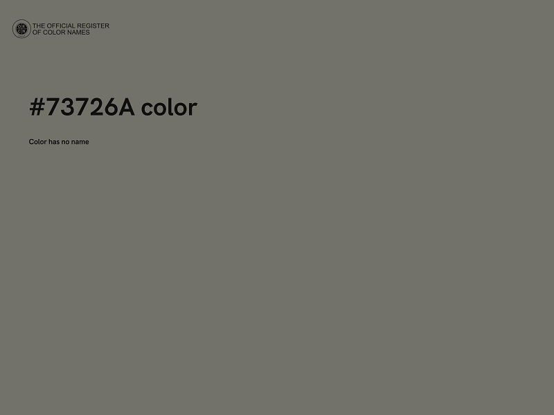 #73726A color image