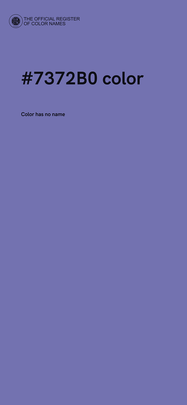 #7372B0 color image