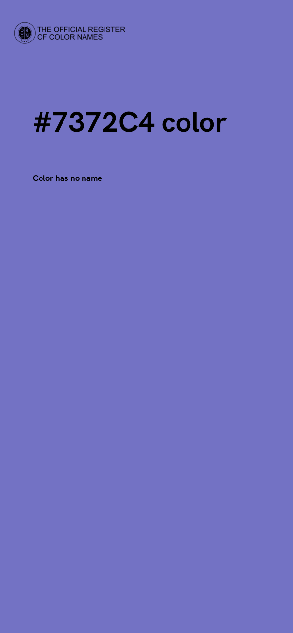 #7372C4 color image