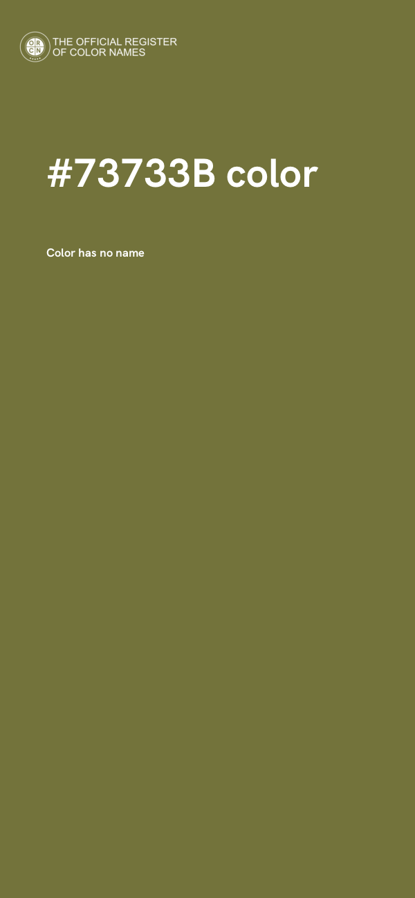 #73733B color image