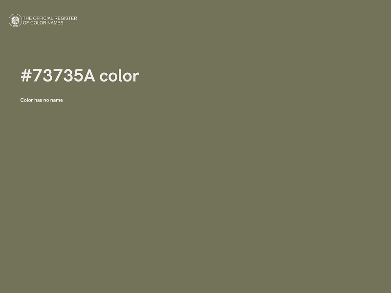 #73735A color image