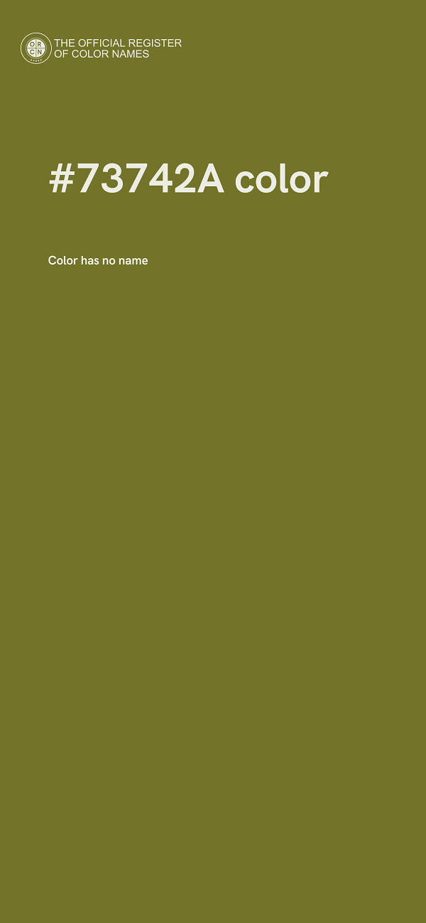 #73742A color image