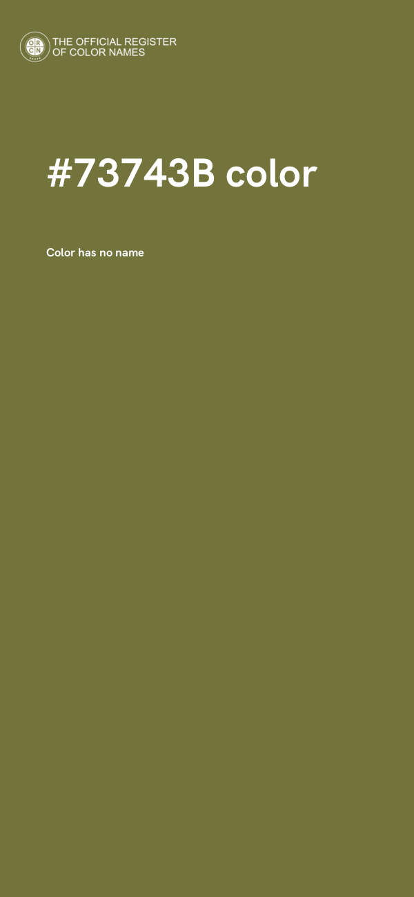#73743B color image