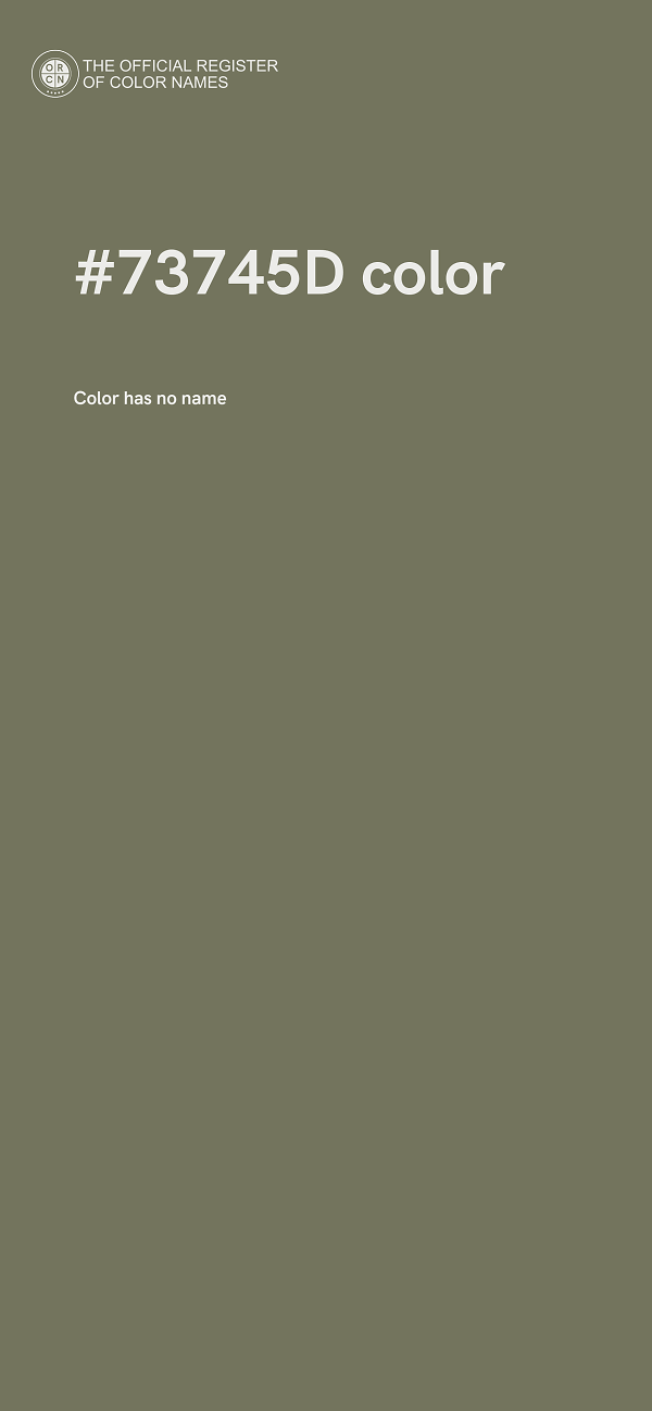 #73745D color image