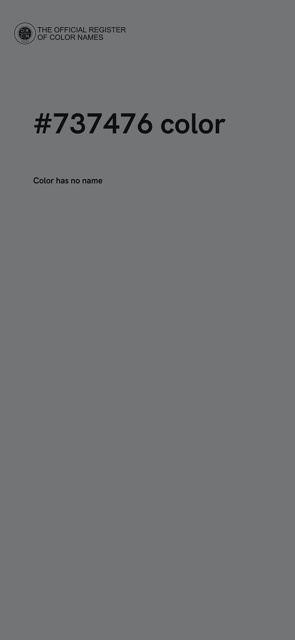 #737476 color image