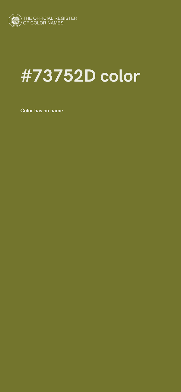 #73752D color image