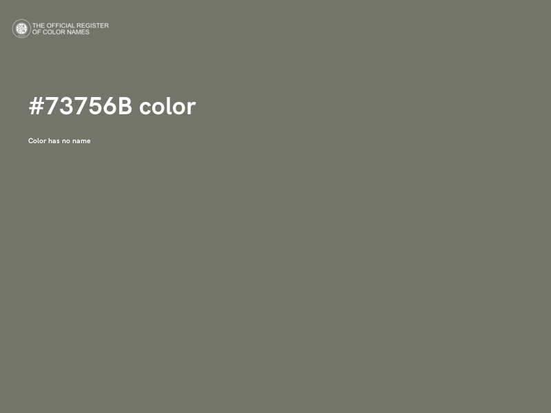 #73756B color image
