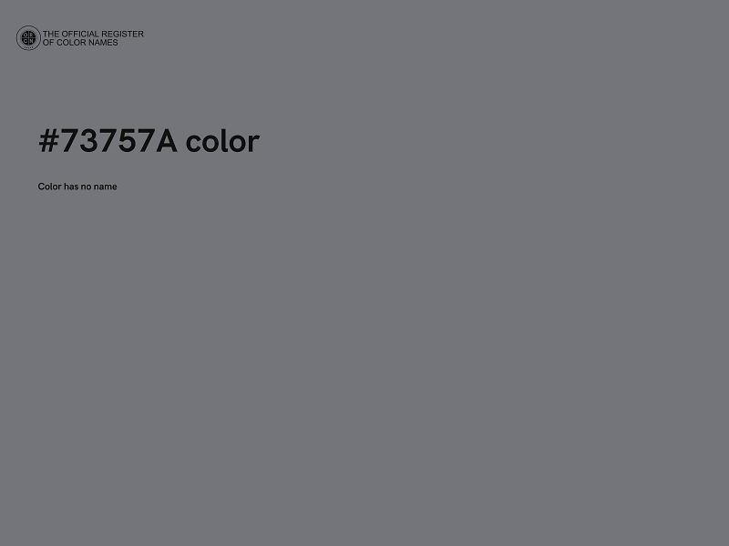 #73757A color image