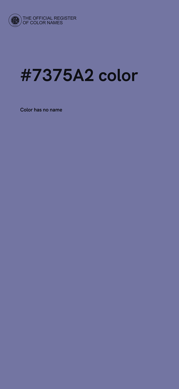 #7375A2 color image