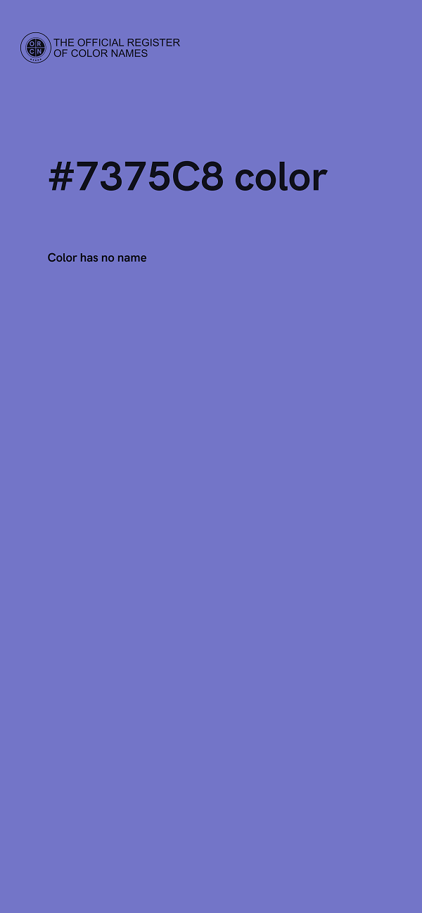 #7375C8 color image