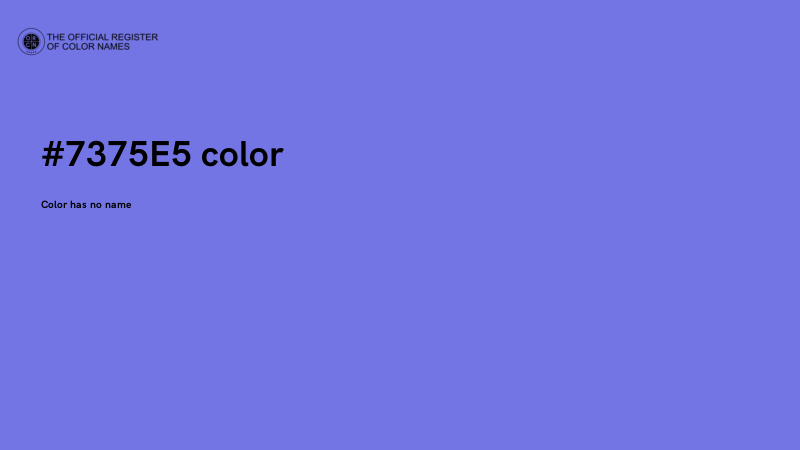 #7375E5 color image
