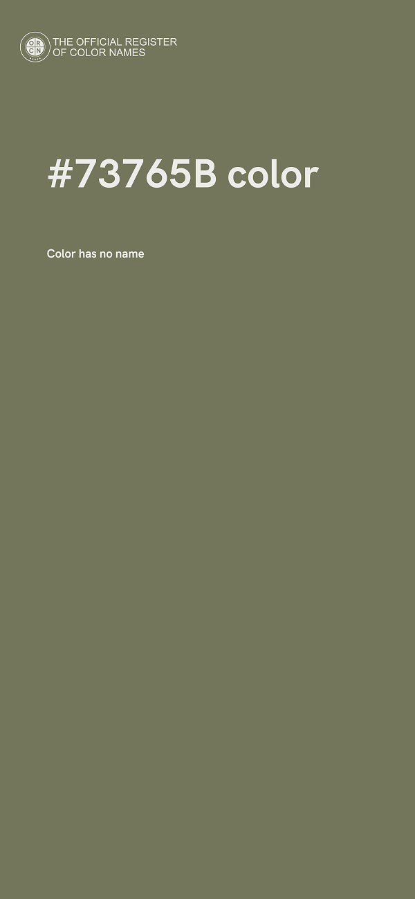 #73765B color image