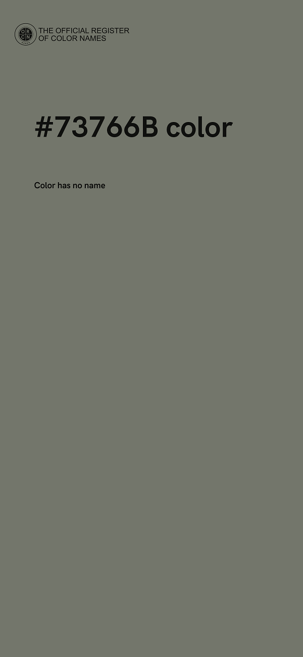 #73766B color image