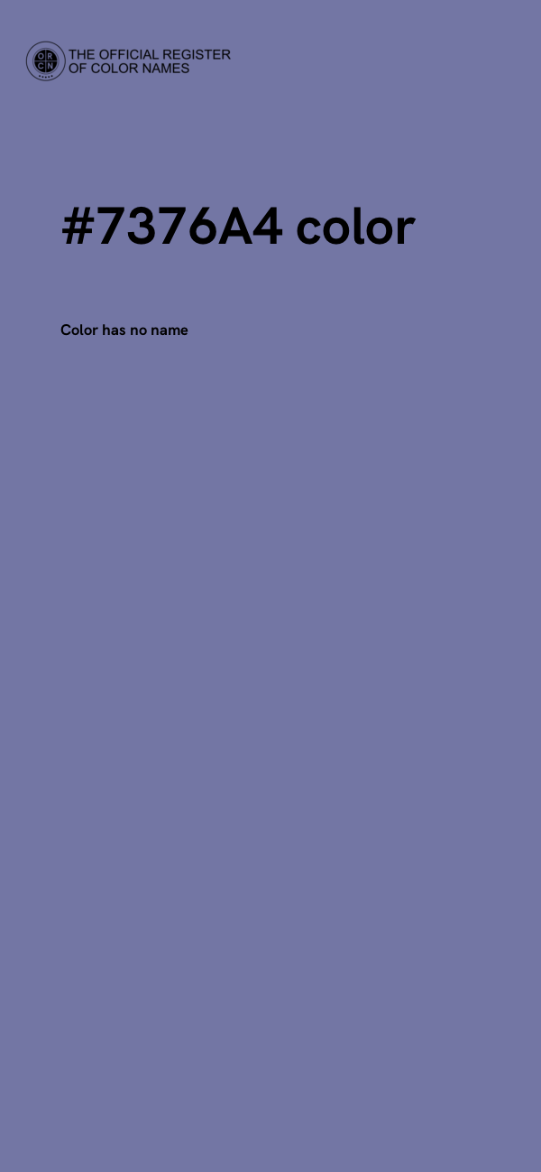 #7376A4 color image