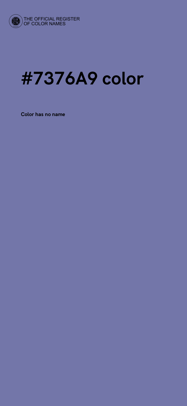 #7376A9 color image