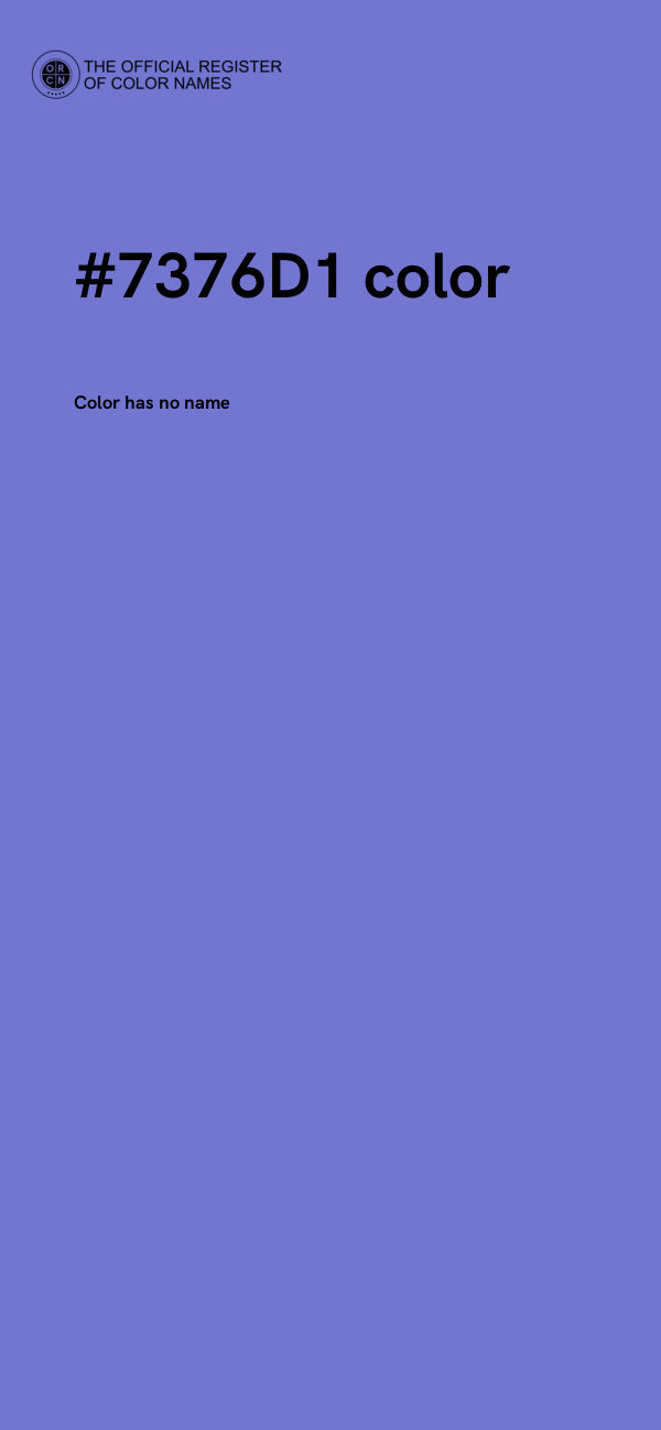 #7376D1 color image