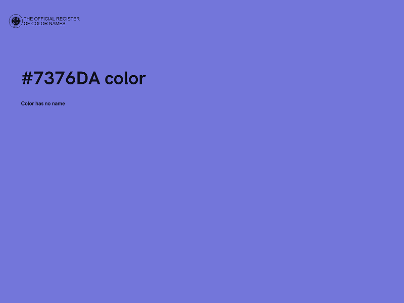 #7376DA color image