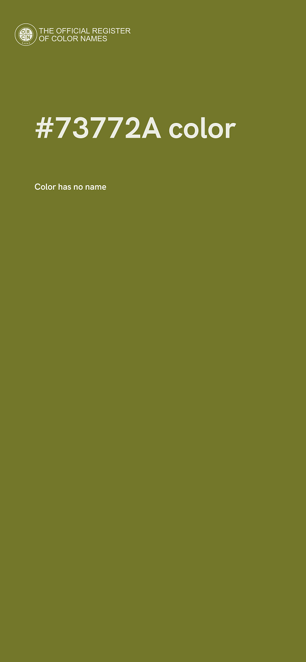 #73772A color image