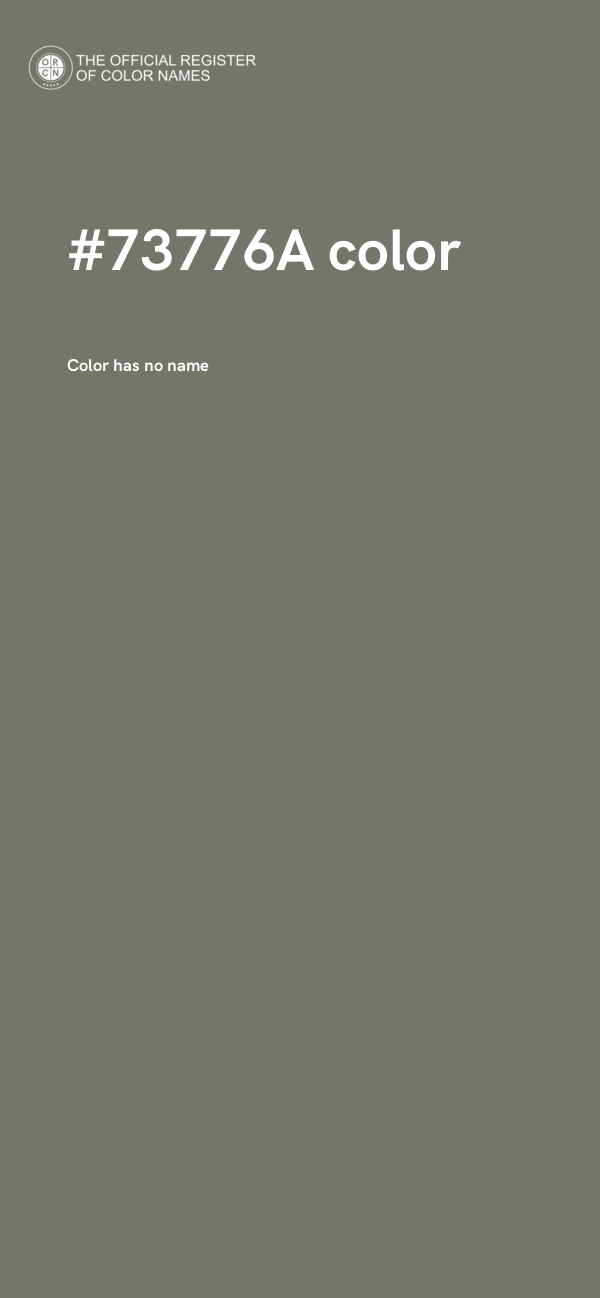 #73776A color image