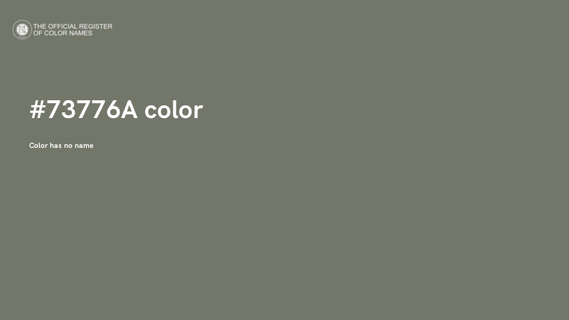 #73776A color image