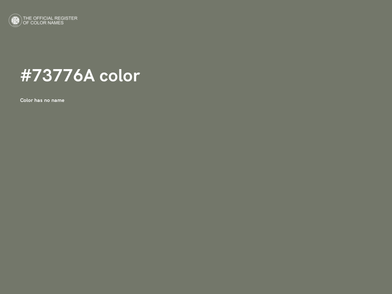 #73776A color image