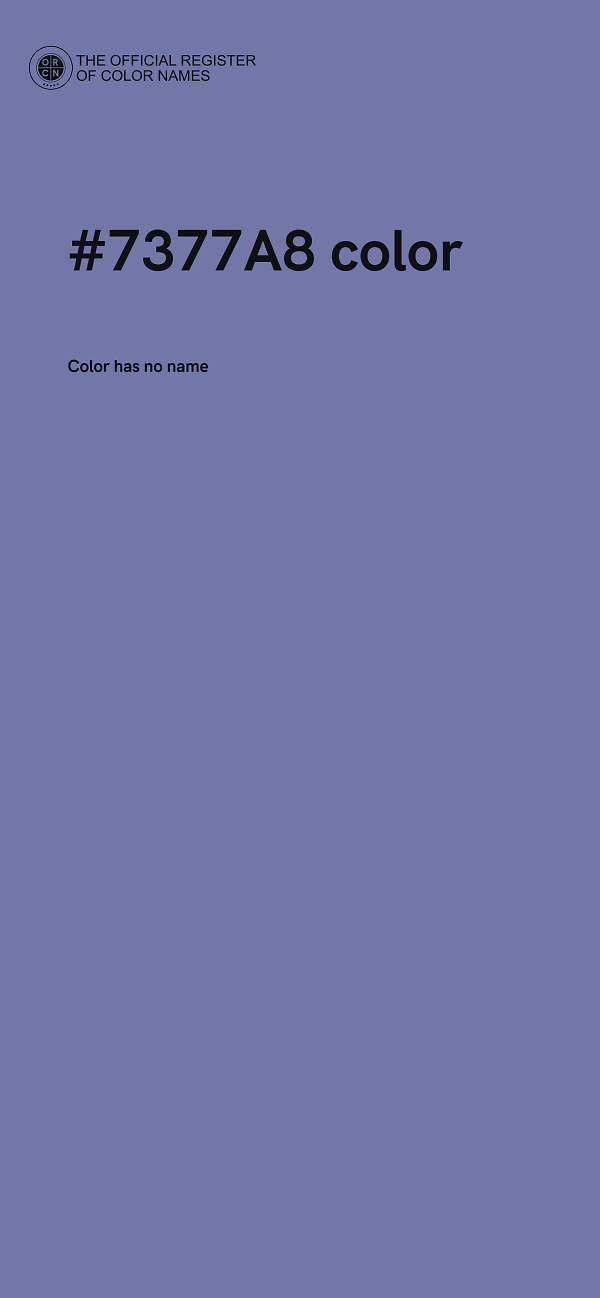 #7377A8 color image
