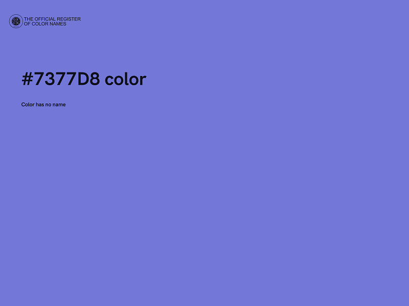 #7377D8 color image