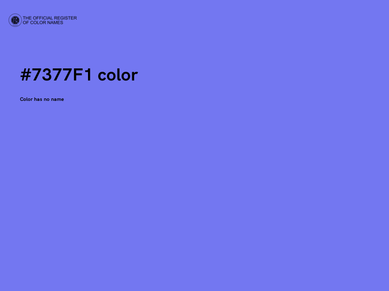 #7377F1 color image