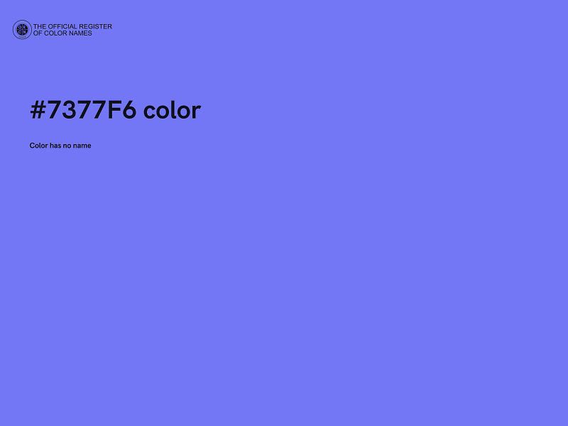 #7377F6 color image