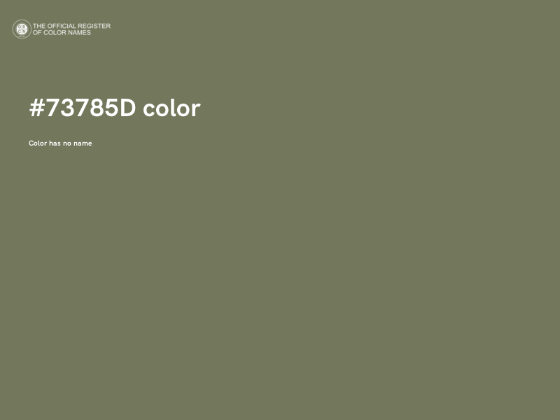 #73785D color image