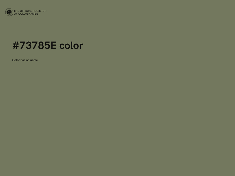#73785E color image