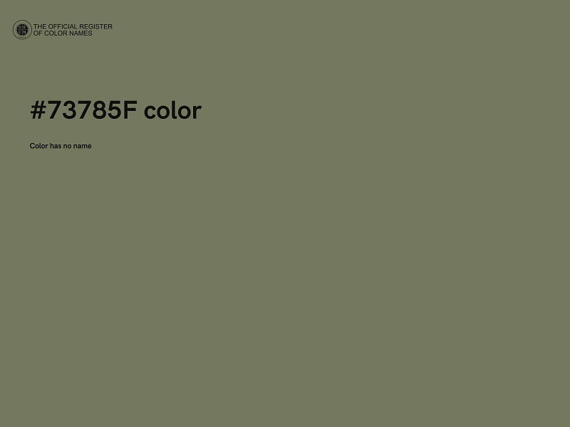 #73785F color image