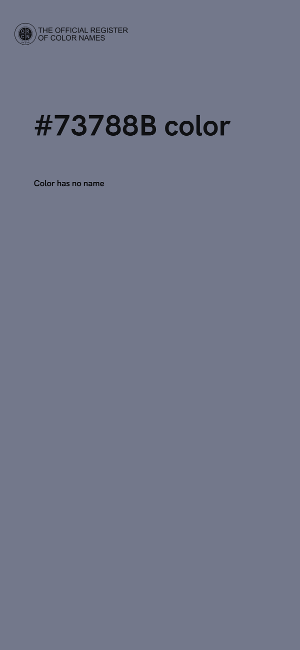#73788B color image