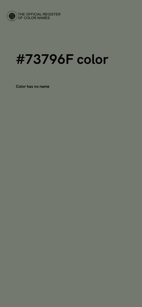 #73796F color image