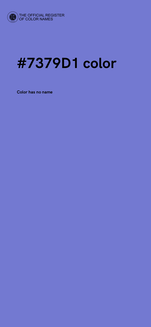 #7379D1 color image