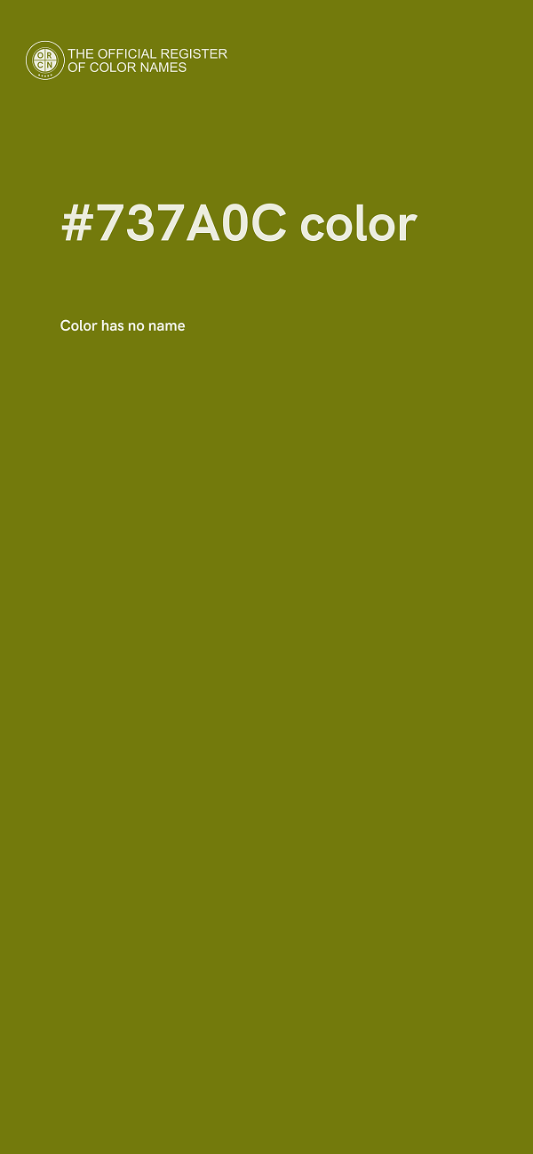 #737A0C color image