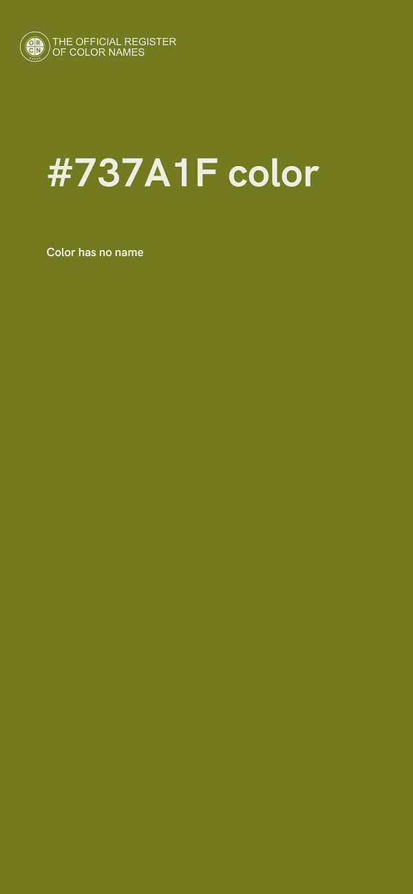 #737A1F color image