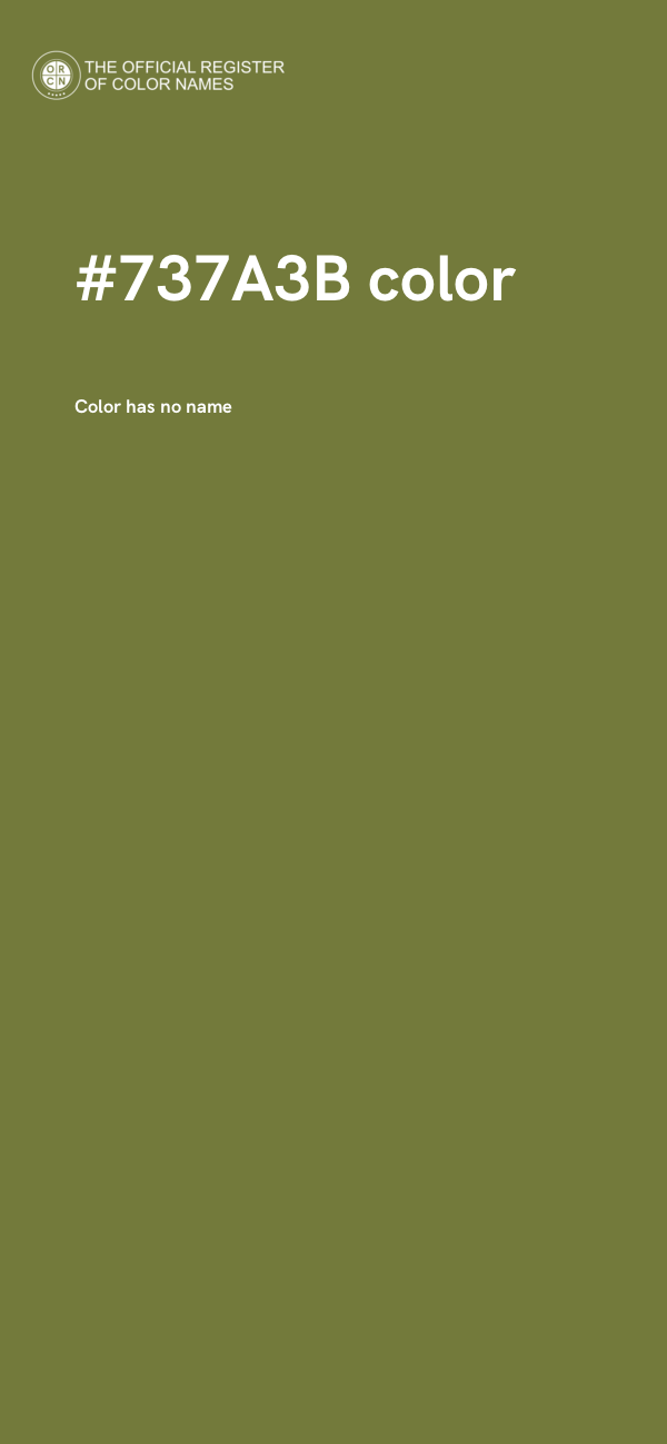 #737A3B color image