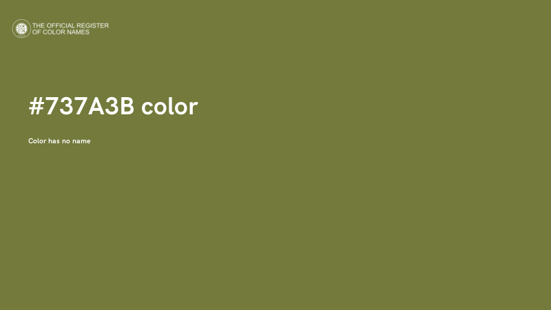#737A3B color image